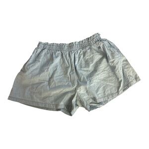 Girls Art Class Denim Shorts With Pockets Light Blue Elastic Waist Size XL / 14